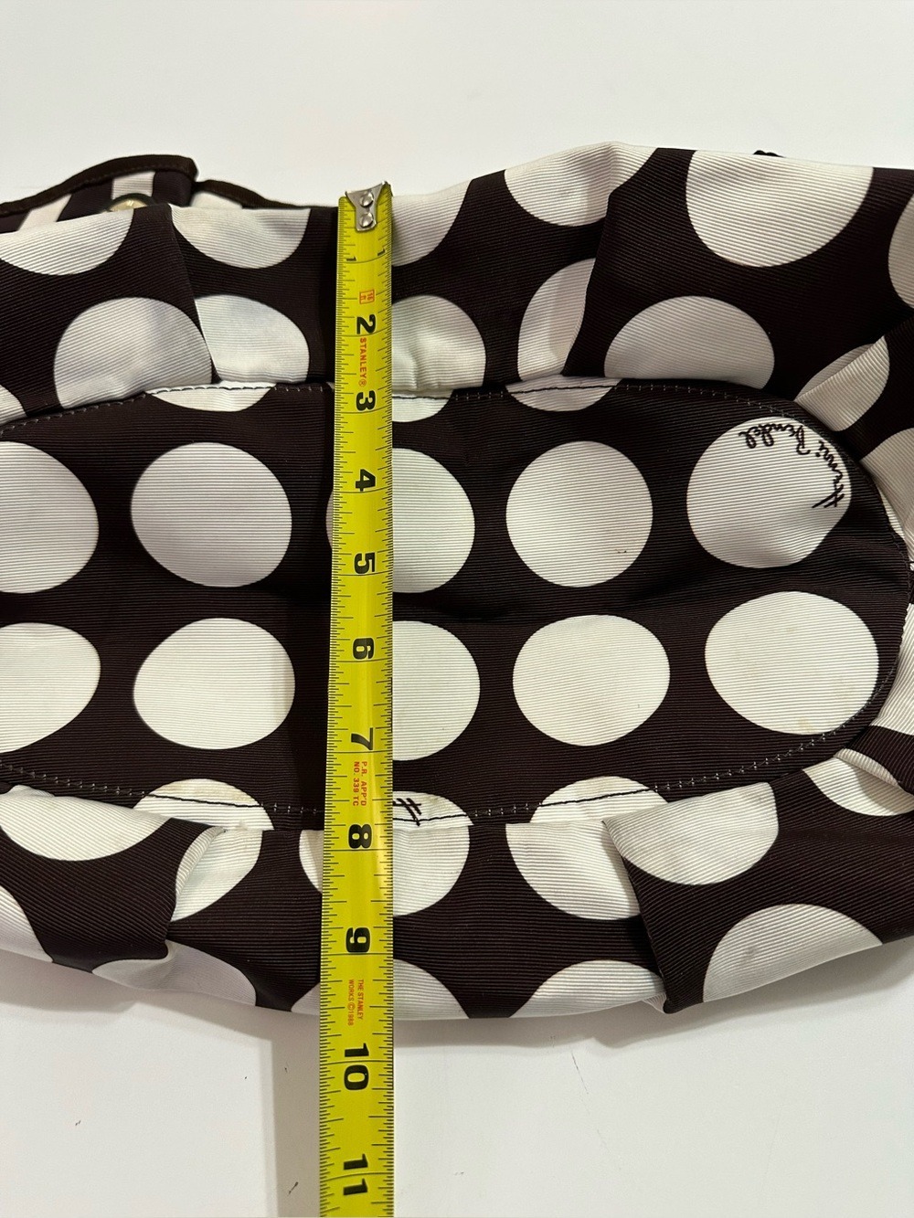 Henri Bendel Hot For Dots Tote Bag Brown White Rare Collector Handbag Dust Bag - Picture 10 of 16